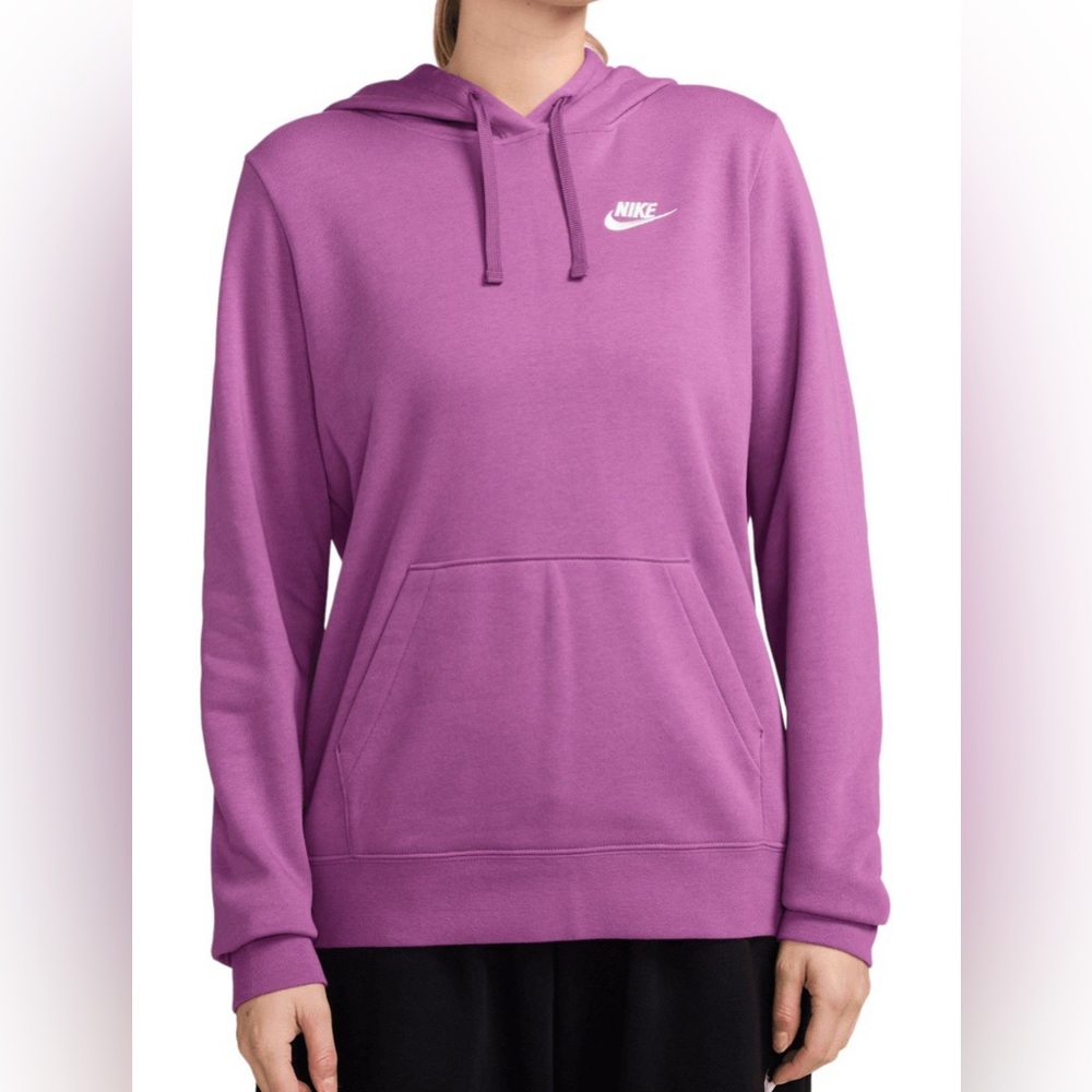 NWT Nike Women’s Sportswear Club Fleece Pullover Hoodie Size XS Purple